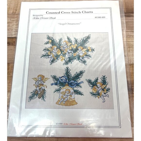 Angel Ornament Cross Stitch Chart Pack By Ellen Maurer-Stroh - Picture 2 of 3